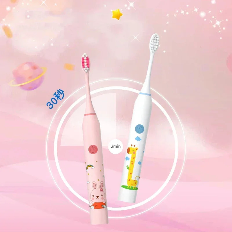 Child Sonic Electric Toothbrush Electric Usb Cartoon Toothbrush for Kids Replace Toothbrush Kids Electric Toothbrush 250604