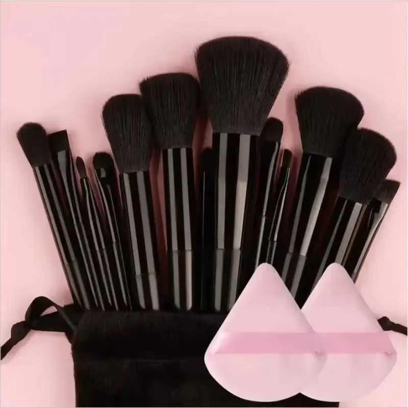 13pcs Makeup Brush Brushes Set Cosmetic Makeup Sponge Makeup Brush Beauty Tool Eyeshadow B Professional Brush Set W250605
