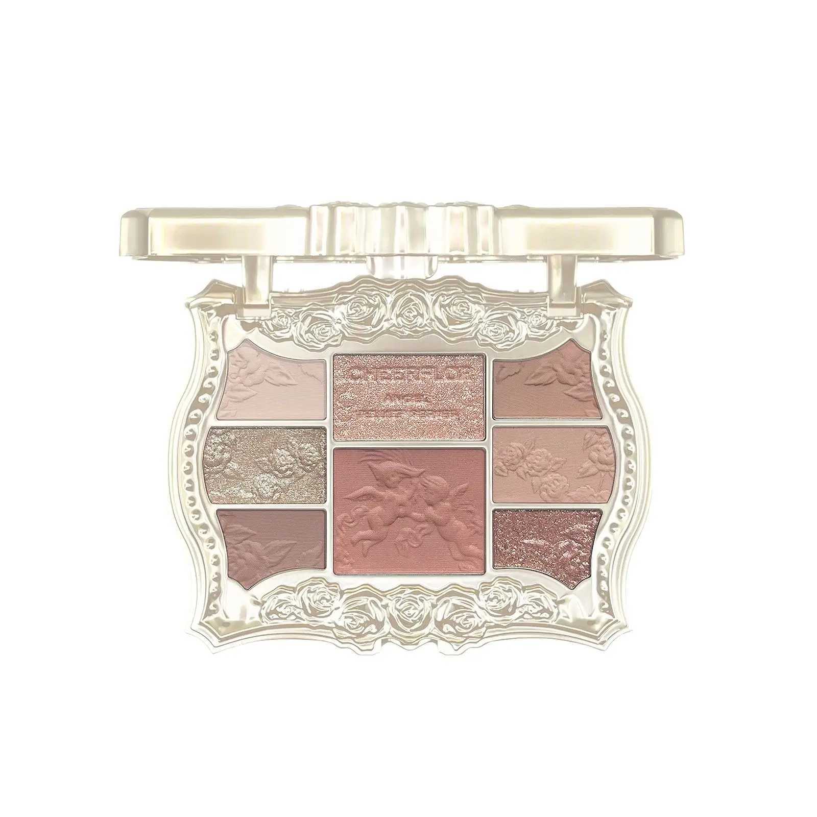 Cheerflor Eyeshadow Palette 8 Colors Makeup Matte Shimmer Eye Shadow Highlighters Contour Blush Powder All In One Makeup Palette W250605