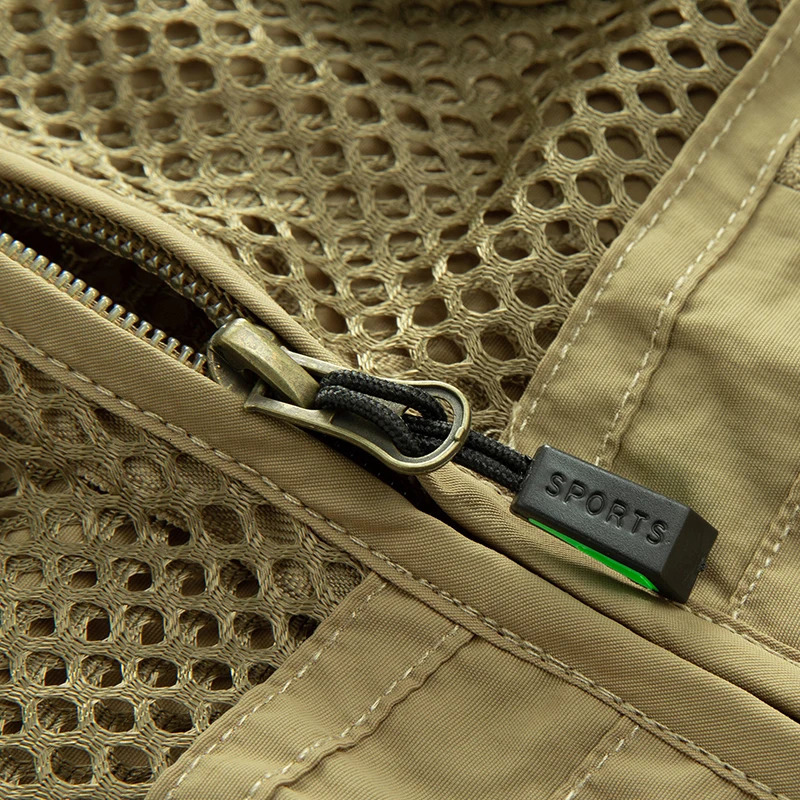 Summer Thin Mesh Vest Outdoor Sportsfor Jackets Bigsize Bomber Sleeveless Casual Tactical Work Wear Camping Fishing Vests 250605Z