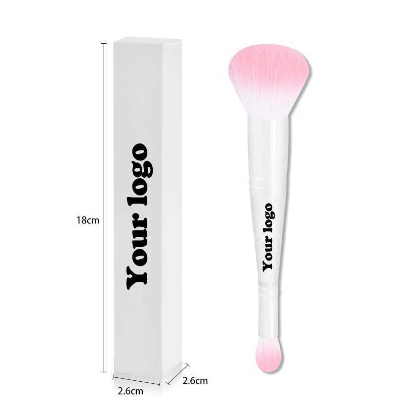 20pcs Customized Private Label Factory Selling New Arrival Cosmetic Tools Foundation Concealer 2 in 1 Makeup BrushW250605