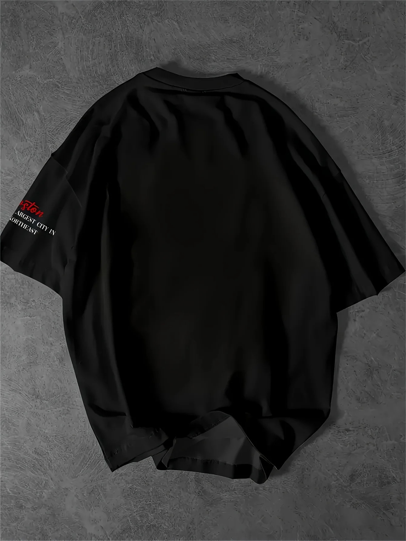 Boston 23 Mens Casual Graphic Tshirt Black short sleeve crew neck Comfortable fit casual Sportswear graphic 250605