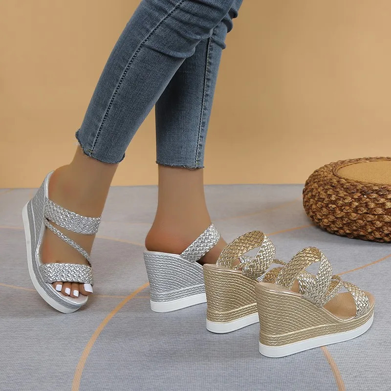 Women Sandals Summer Outdoor Beach Comfortable Shallow Wedges Shoes for ner Casual Sandals 250605