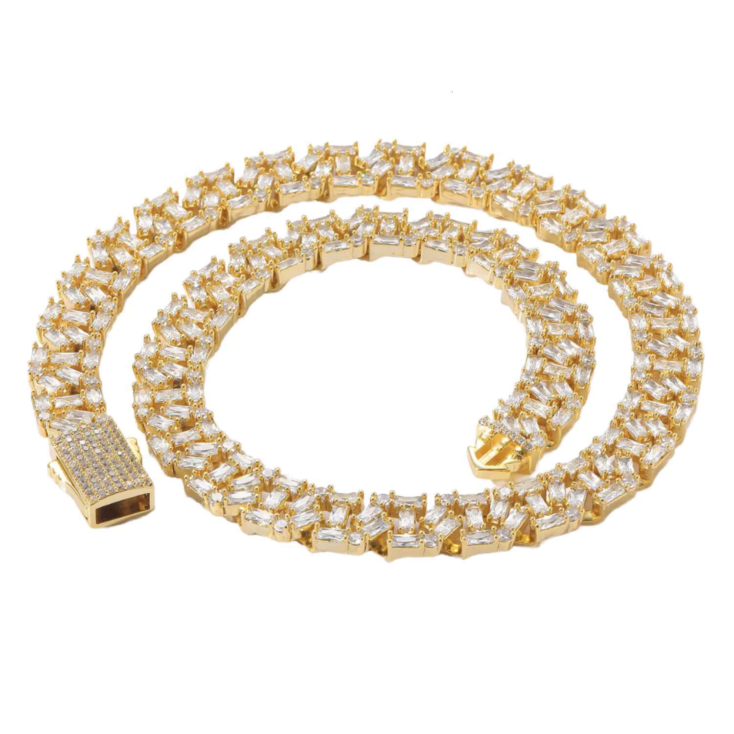 Gold Filled Hip Hop Necklace Chain Necklaces for Women Hip Hop Mens Mosang Diamond Hip Hop Necklace