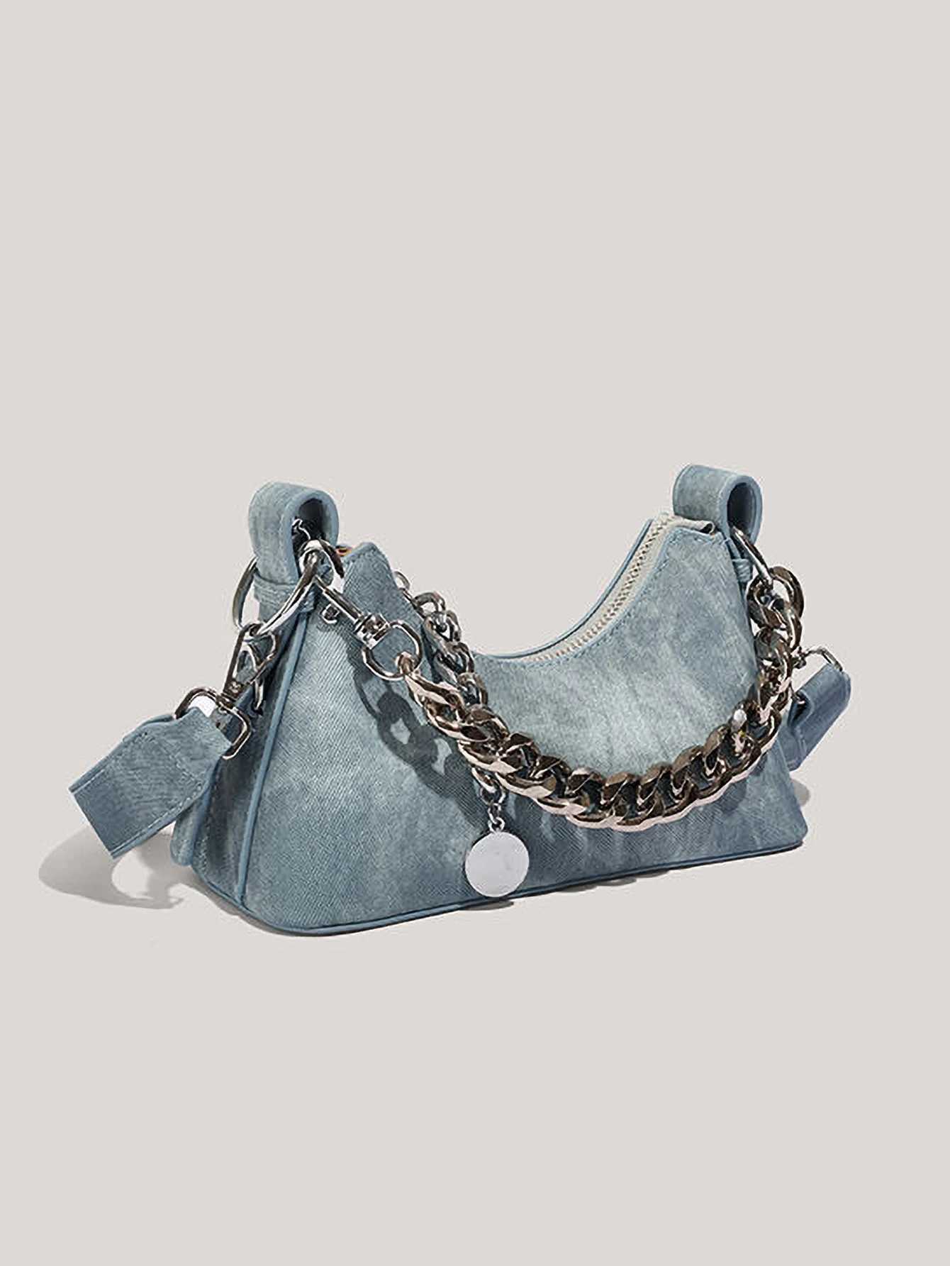 Cowboy Patterned Chain Armpit Bag Reliable and Versatile Single Shoulder Armpit Bag XJ250605