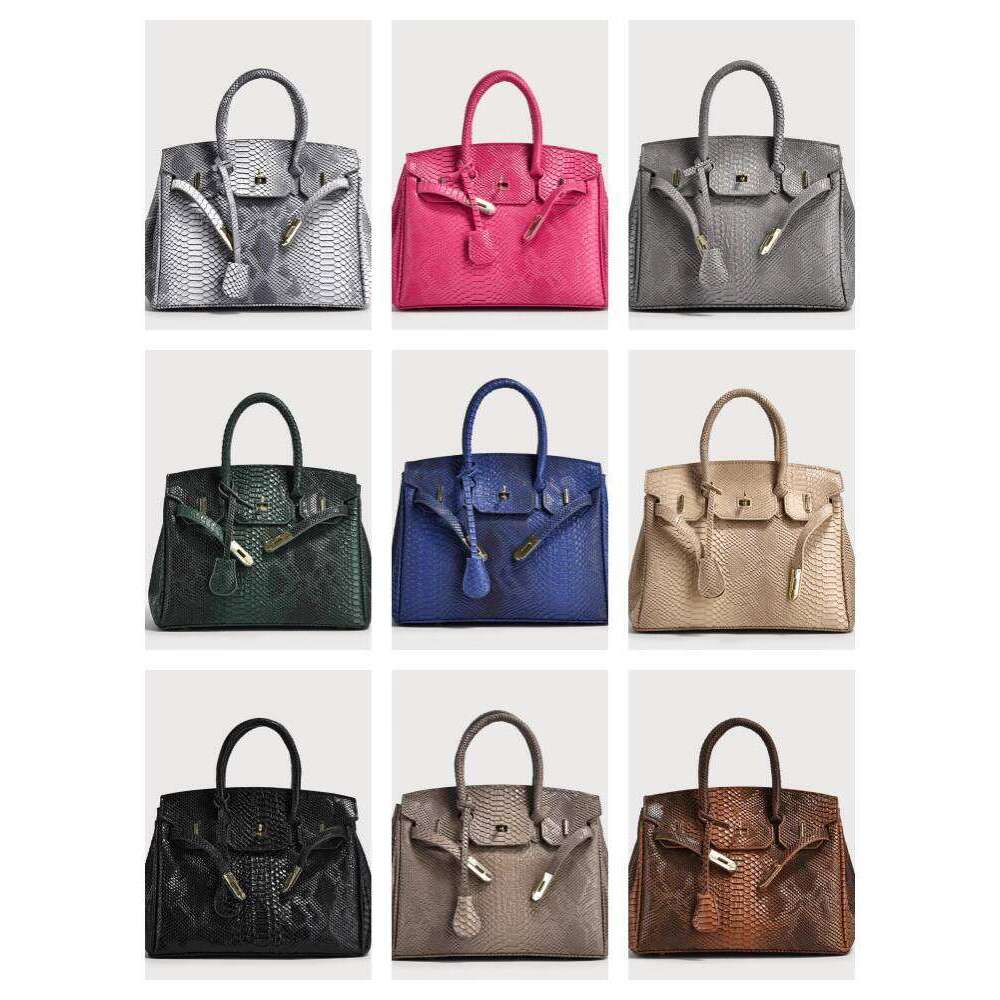 Model Room Wardrobe Soft Decoration Luxury Snake Skin Pattern Elegant Handbag Shoulder Crossbody Women s Bag