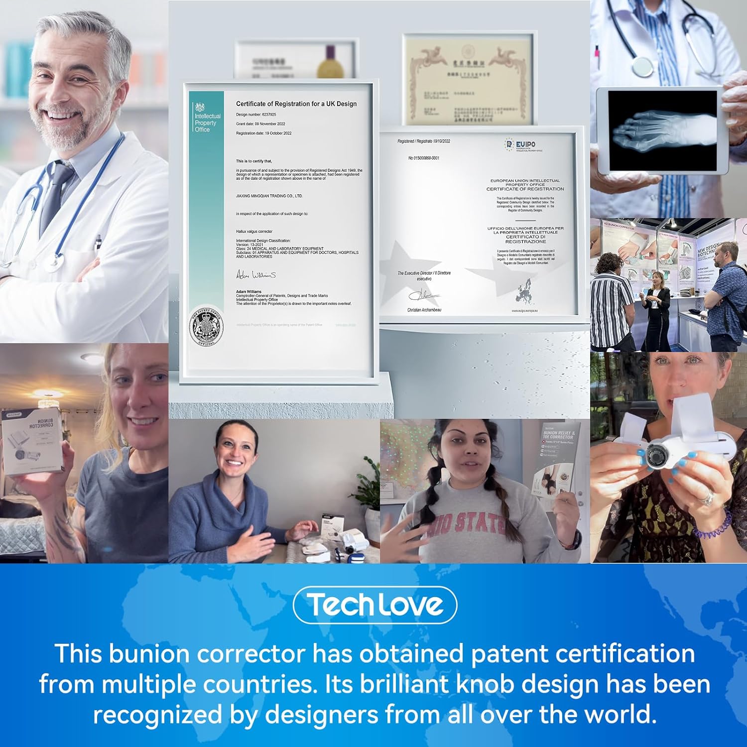 Toe Separators Correcting Bunions and Restoring Toes to Their Original Shape For Men and Women - Toe Spacers Bunion Corrector