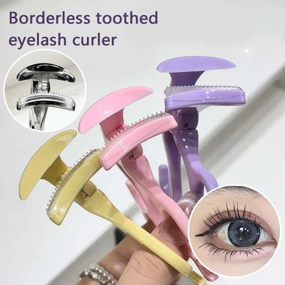Portable Wide-Angle Eyelash Clip Lasting Eyelash Curler with Frameless Toothed Comb Professional Curling Tool Eye Makeup Tool 250604