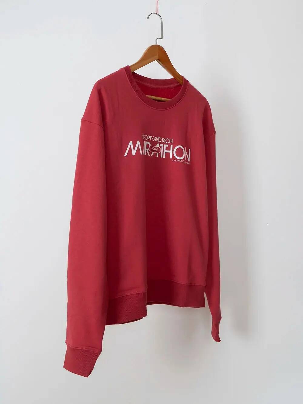 ZESSAM Yellow Running Sporty Letter Graphic Print Sweatshirts Unisex Long Sleeve Female Pullover Vintage Casual Lady Top 2025