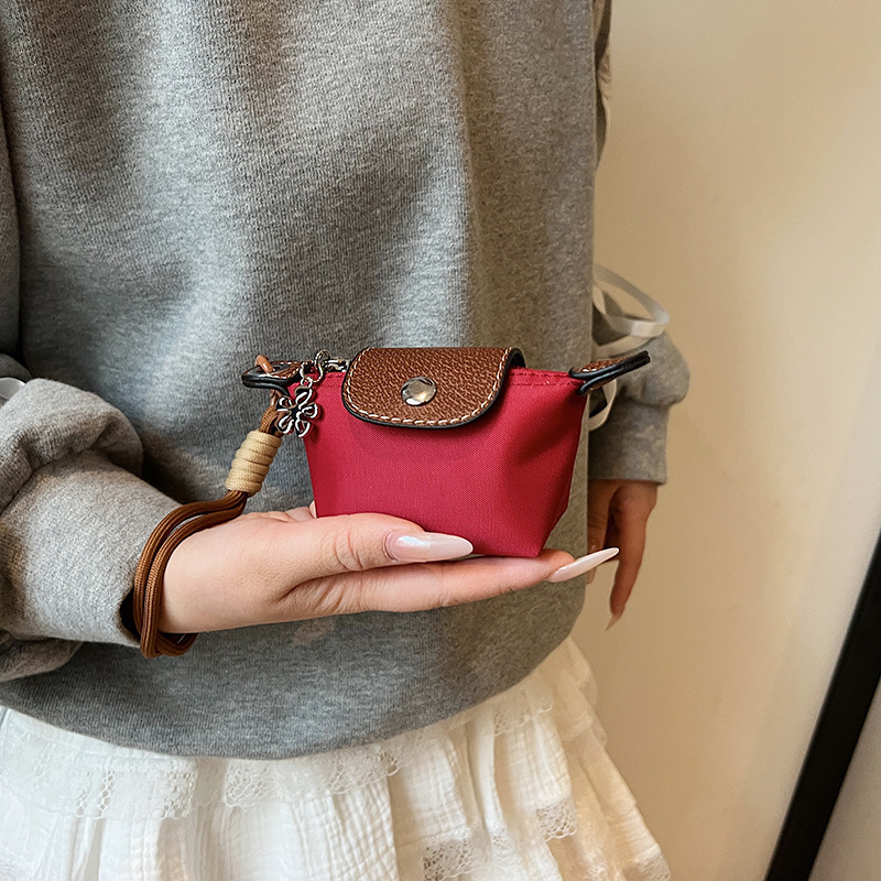 Free Shipping Ultra Mini Small Bag Luxurious Designer Bags Canvas Dumpling Bag Fashion Earphone Storage Bag Lightweight Compact Cute Coin Purse