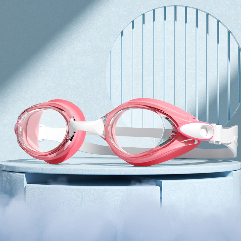 Adult Unisex HD Waterproof Anti-Fog Flat Light Swimming Glasses and Cap Set Professional Diving Goggles