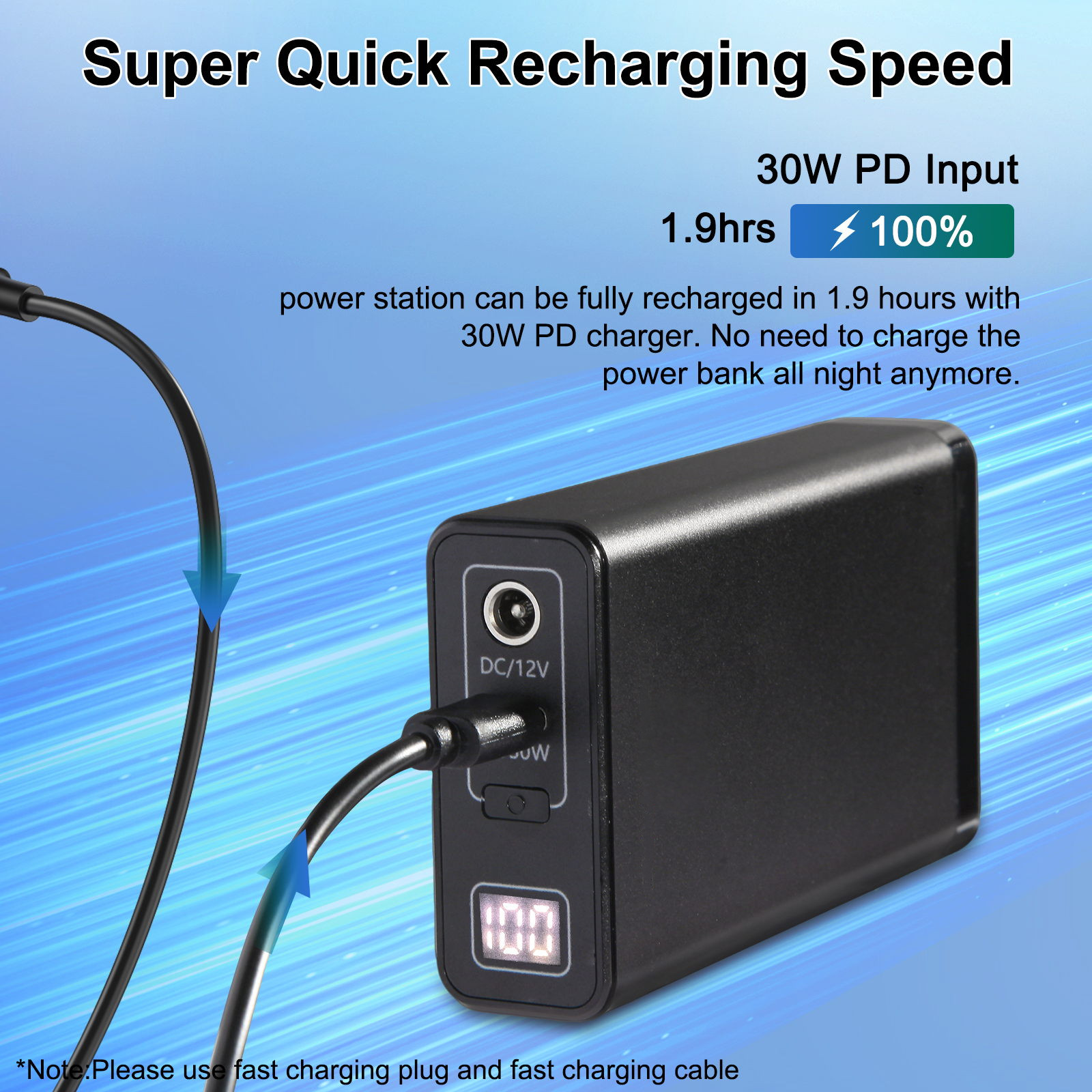 55.5wh/12V5000mah/3.7V15000mah DC Output Lithium ion Battery Pack for LED Strip/CCTV Camera/Telescope/Modem and More. metal case Portable Power Bank w