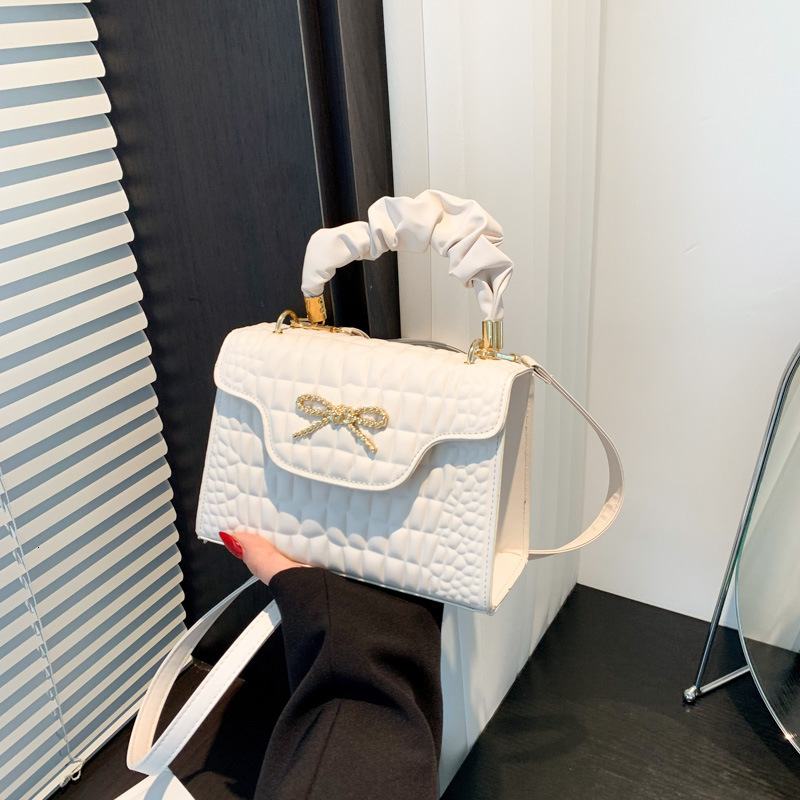 designer Crocodile Pattern Handbag Small Square Bag for Women 2025 New Fashion Shoulder Bag Cross-border Trade Dropshipping Versatile Crossbody Bag