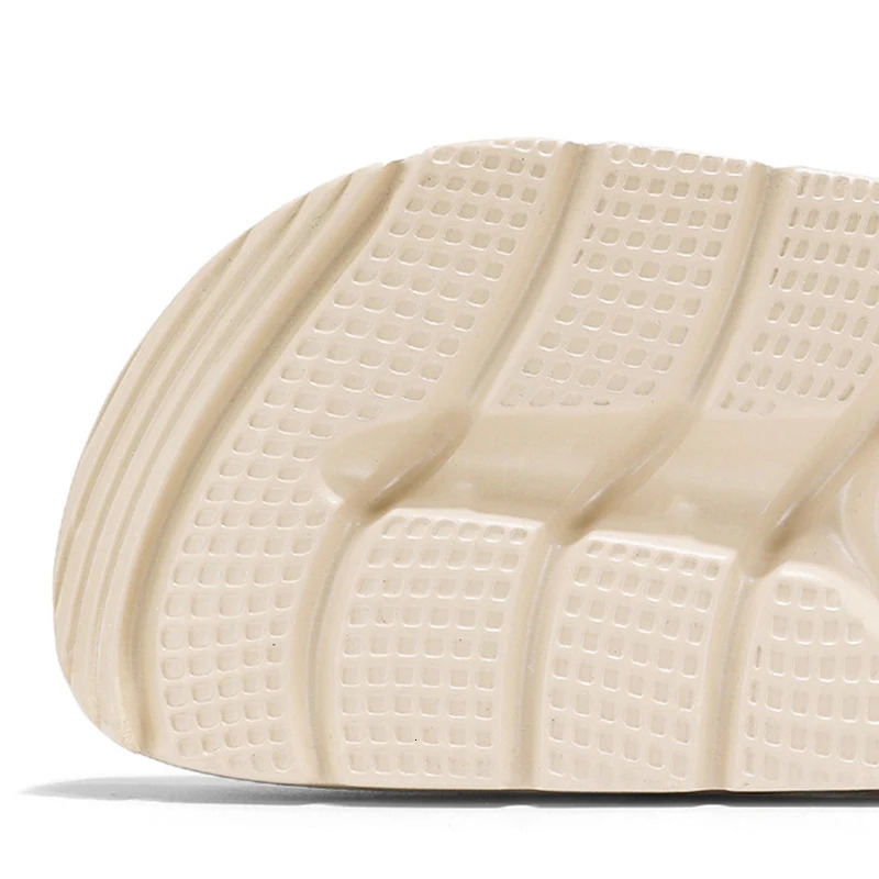 Kidmi Summer Platform Womens Slippers Outdoor Double Buckle Embellished Sandals Nonslip Breathable Softsoled Beach Shoes 250605