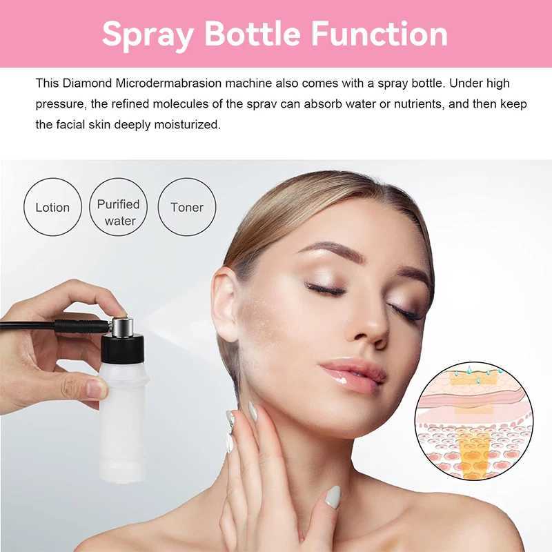 3in1 Diamond Microdermabrasion Machine for Facial Skin Care Blackhead Removal Acne Wrinkle Vacuum Spray Tool XJ250607