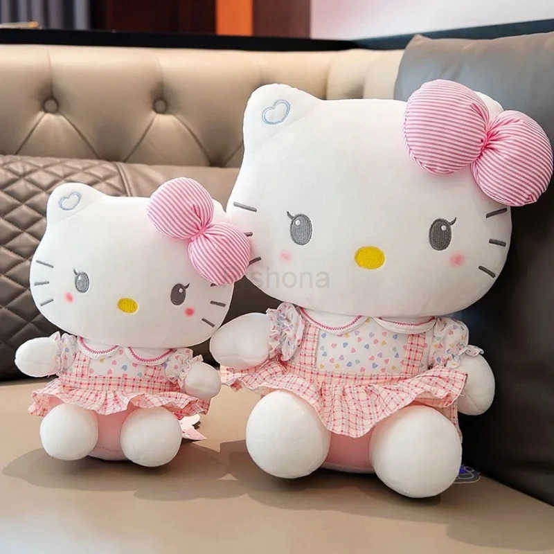 Sanrio Hello Kitty Anime Hello Kitty Stuffed Toys Plushier Soft Pillow Birthday Gifts For Girls Kawaii Hello Kitty Plush Dolls X2506052