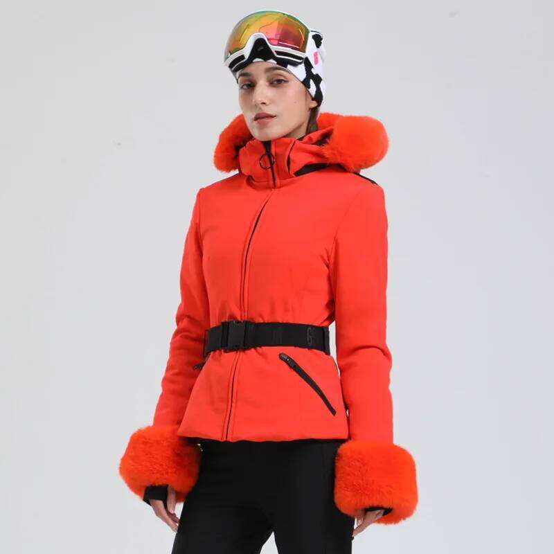 2025 New Ski Suit Outdoor Double Board Waterproof Warm Breathable Snow Jacket Top Women's Sports Loose Extreme Cold Clothing