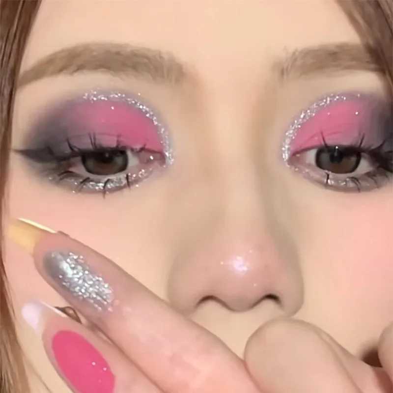 6 Color Korean Eyeshadow Palette Matte Pearlescent Low Saturation Long Lasting Brown Pink Glitter Eye Shadow Eye Makeup Palette W250605