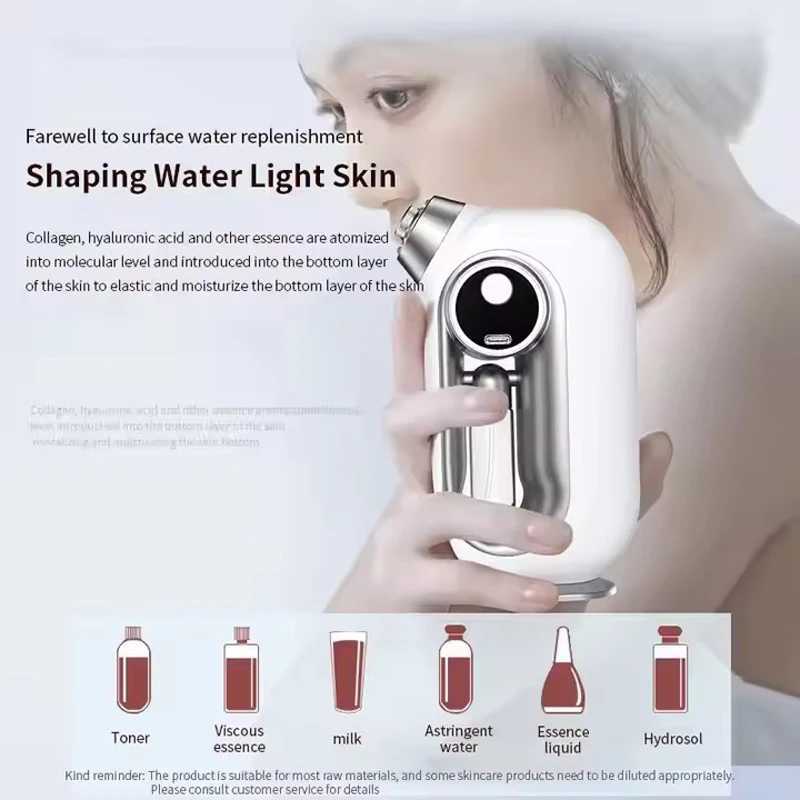 Nano Oxygen Injection Facial Moisturizing Steamer Machine Handheld Spray Gun Beauty Spray Mist Mini OxygenXJ250607