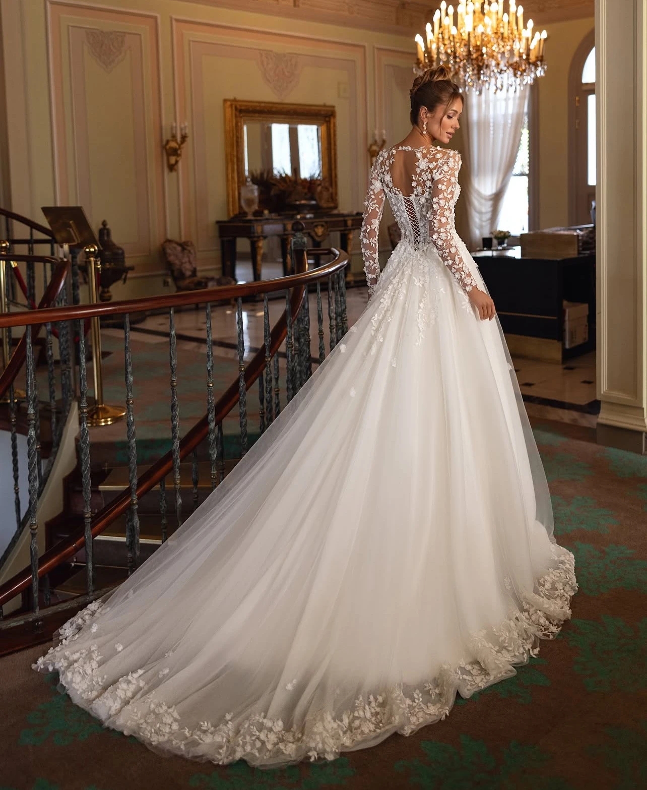 Elegant Wedding Dress 2025 Sweetheart 3D Flowers Lace Appliques Illusion Tulle A-line Church Bride Bridal Gowns Vestidos De Noiva Robe De Mariage