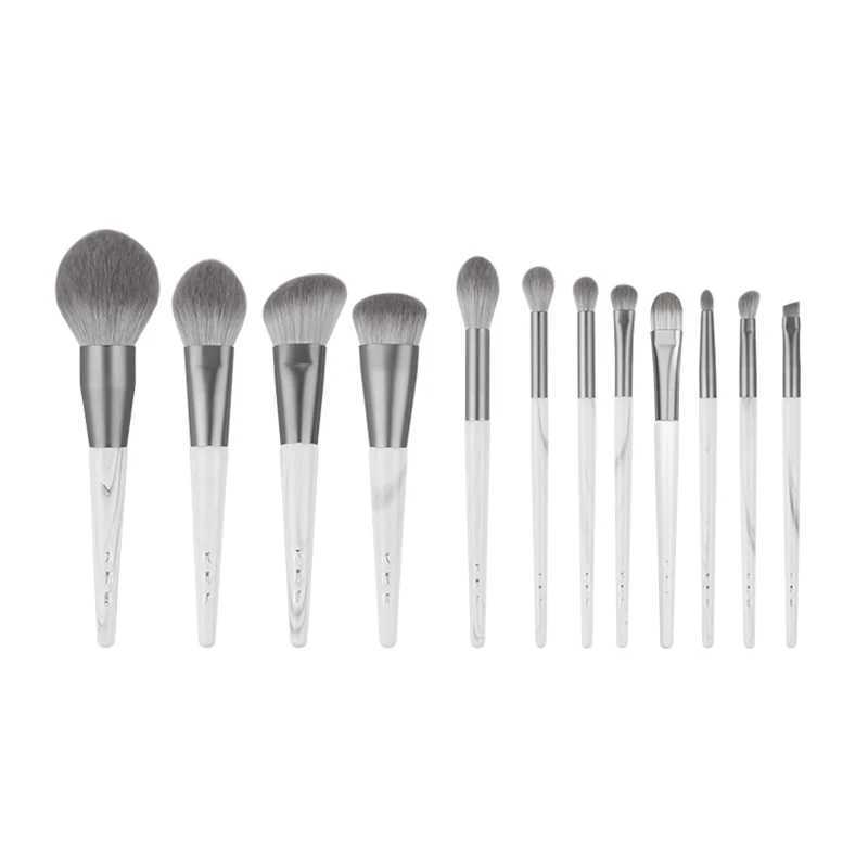 MyDestiny -Cloud Dye Makeup Brush Set 12Pcs Soft Fiber Hair Include Powder B Foundation Eyeshadow Brushes With Brush Bag W250605