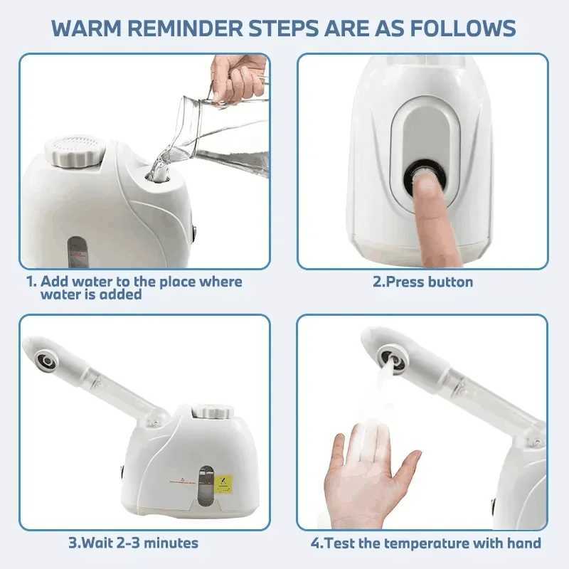 Facial Steamer Mist Sprayer SPA Steaming Machine Beauty Instrument Face Skin Care Tools Professional Facial Steamer XJ250607