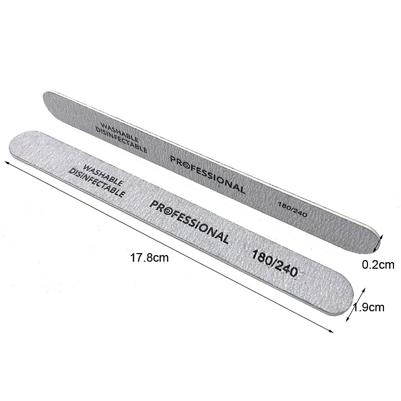 100pcs/lot Professional Nail Files 180/240 Grinding Polishing Manicure Pedicure Double-sided Nail Buffers Tool Lixas Para Unhas 250605