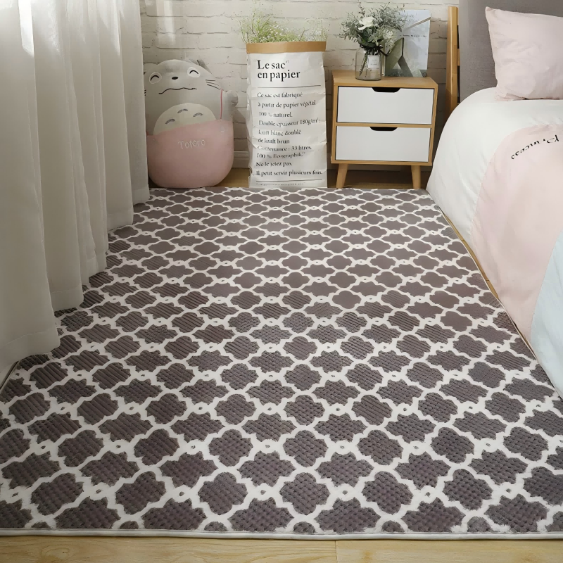 VIKAMA Simple Style Comfortable Doormat Geometric Patterns Non-Slip Home Decor Rugs Applicable Entrance Mats