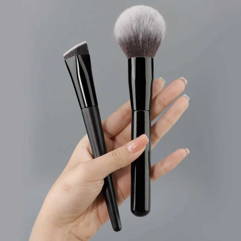 2Full Black Flame Brush Powder Brush Square Powder Foundation Brush Makeup Brush Set B Brush Shading Brush BeautyW250605