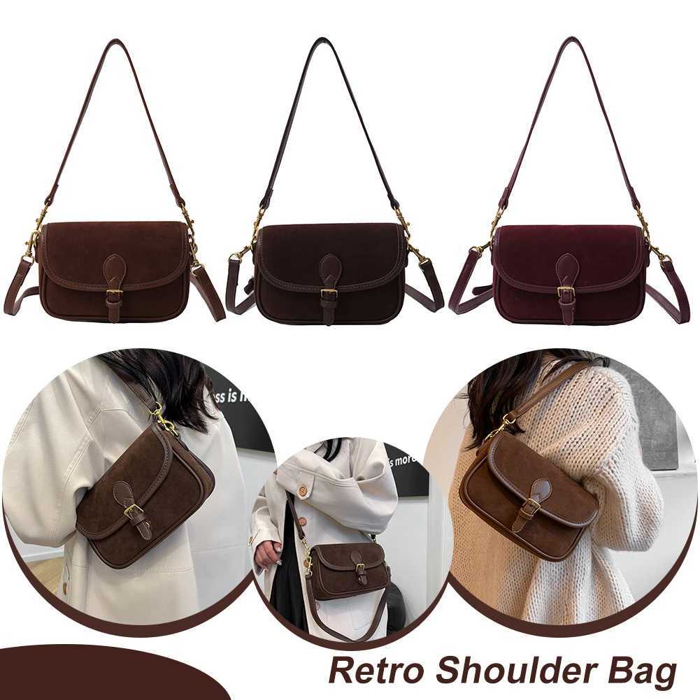 Shoulder Bag for Women Crescent Underarm Bag Leather Vintage Messenger Purse for Work Travel XJ250605