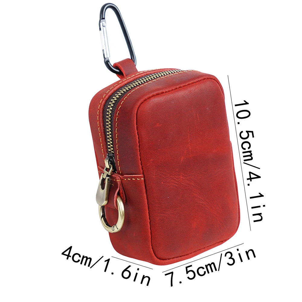 Leather Wallet Card Holder Belt Pouch Running and Outdoor Leisure Bag 250605