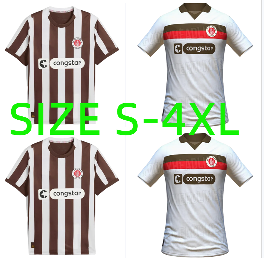 25 26 ST Pauli 3rd Soccer Jerseys 2025 2026 Holstein Kiel KSV BECKER IRVINE KYEREH HARTEL SMITH PAQARADA MEDIC Home Away football shirts