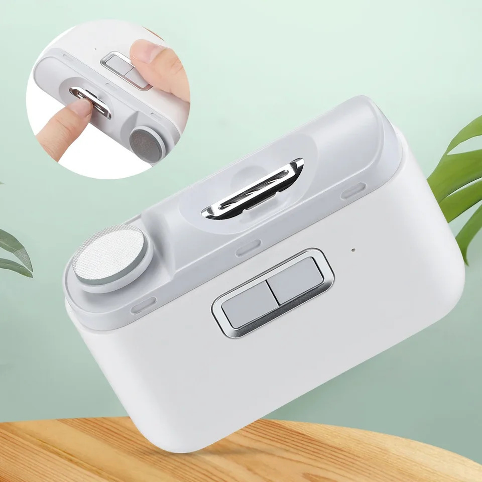 Nail Clipper Electric Manicure Nail Trimmer With Light for Adult Baby Finger Toe Scissors Pedicure Thick Nails Cutter Sharpener 250517