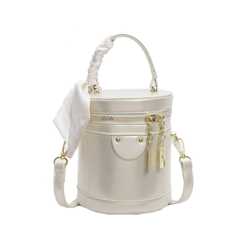 Free Shipping Designer Bag Small Women's 2025 Spring New Hand-held Cylindrical Bag Fashionable And Versatile Texture Crossbody Bag