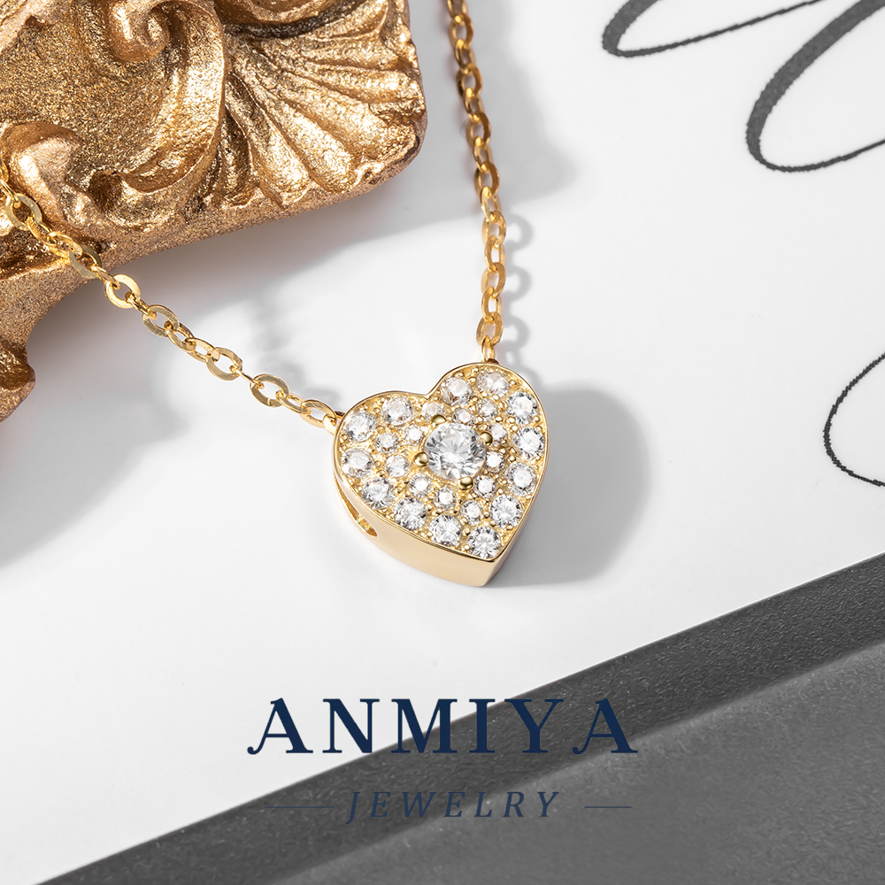 Modern Geometric Heart Pendant Silver Jewelry, Minimalist Design for Office Wear, 925 Sterling Necklace for Professionals