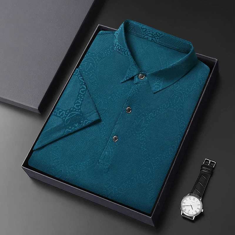 Mens Short-sleeved T-shirt Counter Genuine 2025 New Style Hot-selling Light Luxury High-end Quality Polo Shirt XJ250605