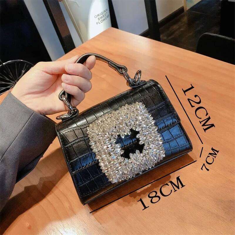 Purses And Handbags For Women Designer Rhinestone Clutch Femme Crystal Crossbody Shoulder Tote Bag Purse