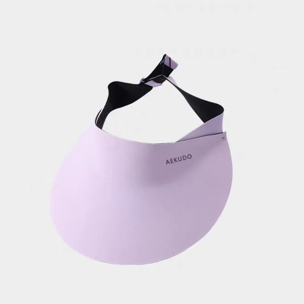 Simple Breathable Seamless Visor Cap Sun Protection Large Brim Women Sun Hat Sun Visor Anti-UV Sunscreen Empty Top Cap for Women 250603