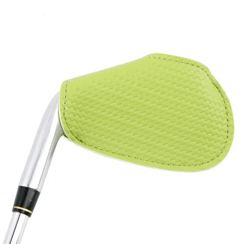 10pcs Golf Iron Head Covers Set Practical PU Leather Durable Headcovers Golf Accessories Putter Cover Golf Club Head Protector 250603
