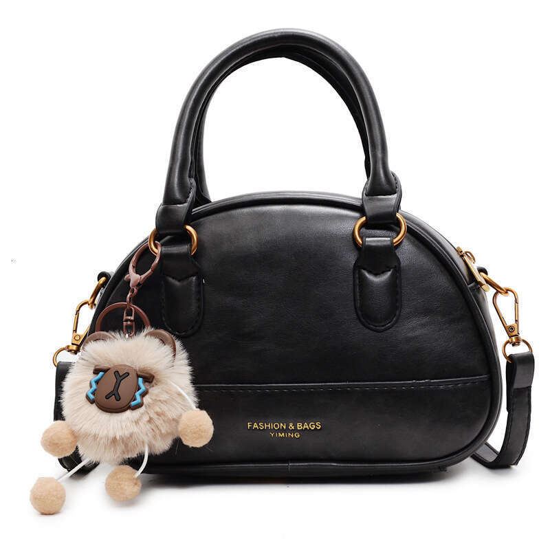 Pillow 2025 New Color-Block Versatile Crossbody Fashion Handbag Bowling Ball Bag for Women