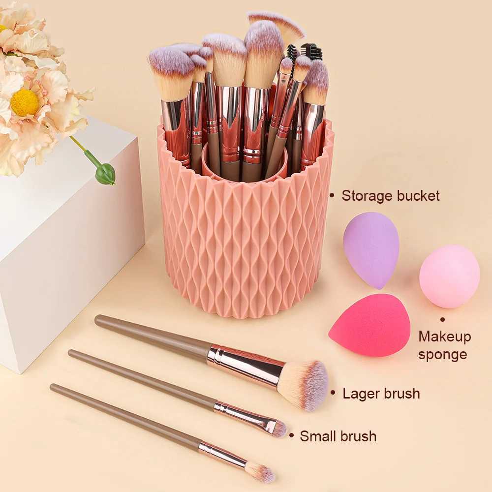 3-20PCS Makeup Brushes Set Professional Soft Fluffy Foundation Eyeshadow Concealer Blending B Brush Kabuki Women Beauty ToolW250605