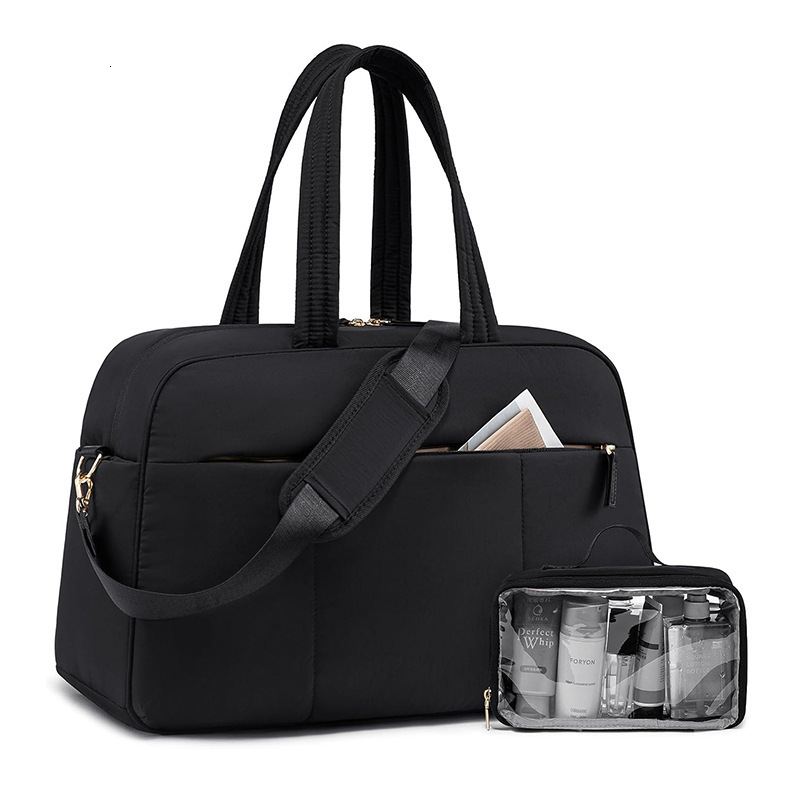 New Duffel Shoe Compartment Gym with Wet Pocket Women's Weekend Travel Bag Waterproof