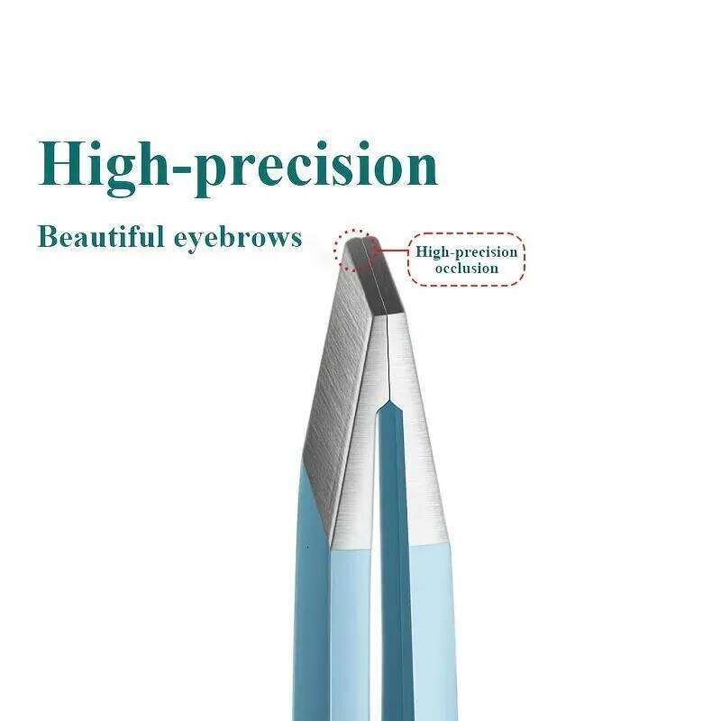 1 Pcs 4 Styles Eyebrow Tweezer Colorful Beauty Fine s Puller Stainless Steel Slanted Eye Brow Clips Removal Makeup Tools free shipping