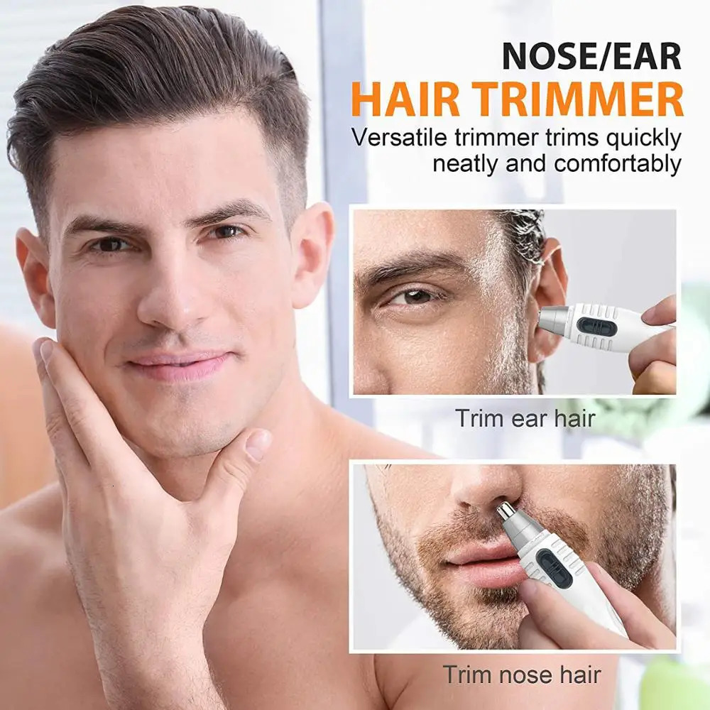Ear Nose Hair Trimmer Clipper Professional Painless Eyebrow and Facial Hair Trimmer for Men Women Hair Removal Razor mrs xie 250604