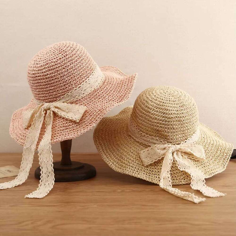 Wholesale Summer Women Wide Brim Sun Protection Promotional Unisex Beach Straw Hats