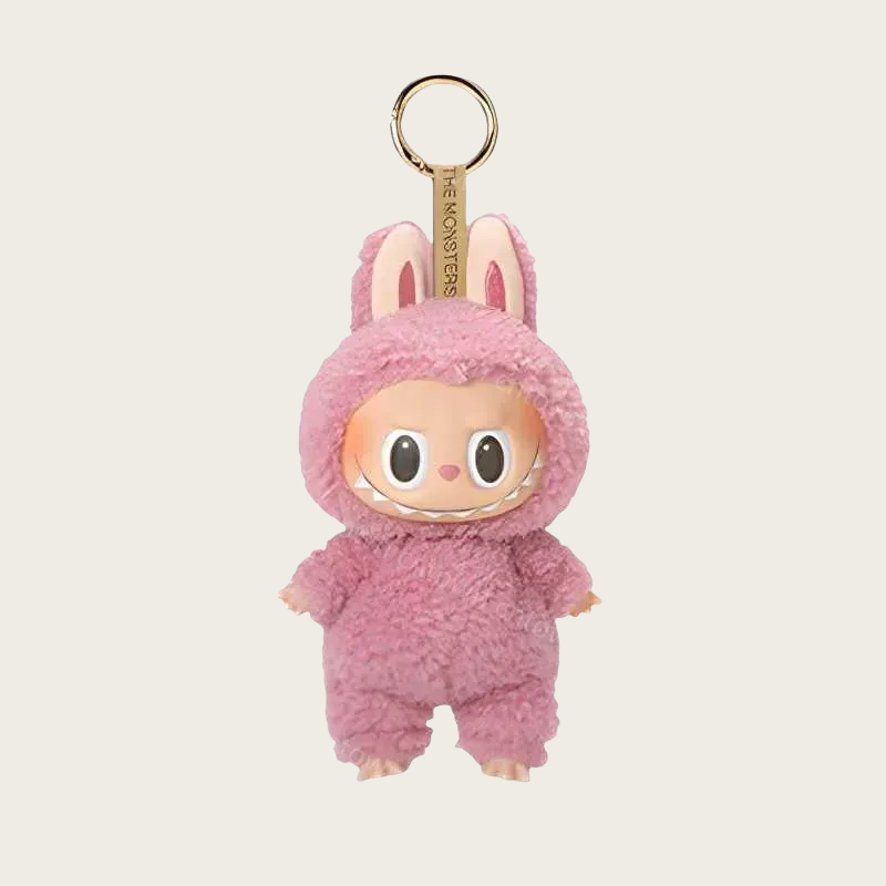Labubu cola keyring heartbeat macaron keychains blind box cute monster figure keychain action character plush doll 7colors bag charm gift ph07
