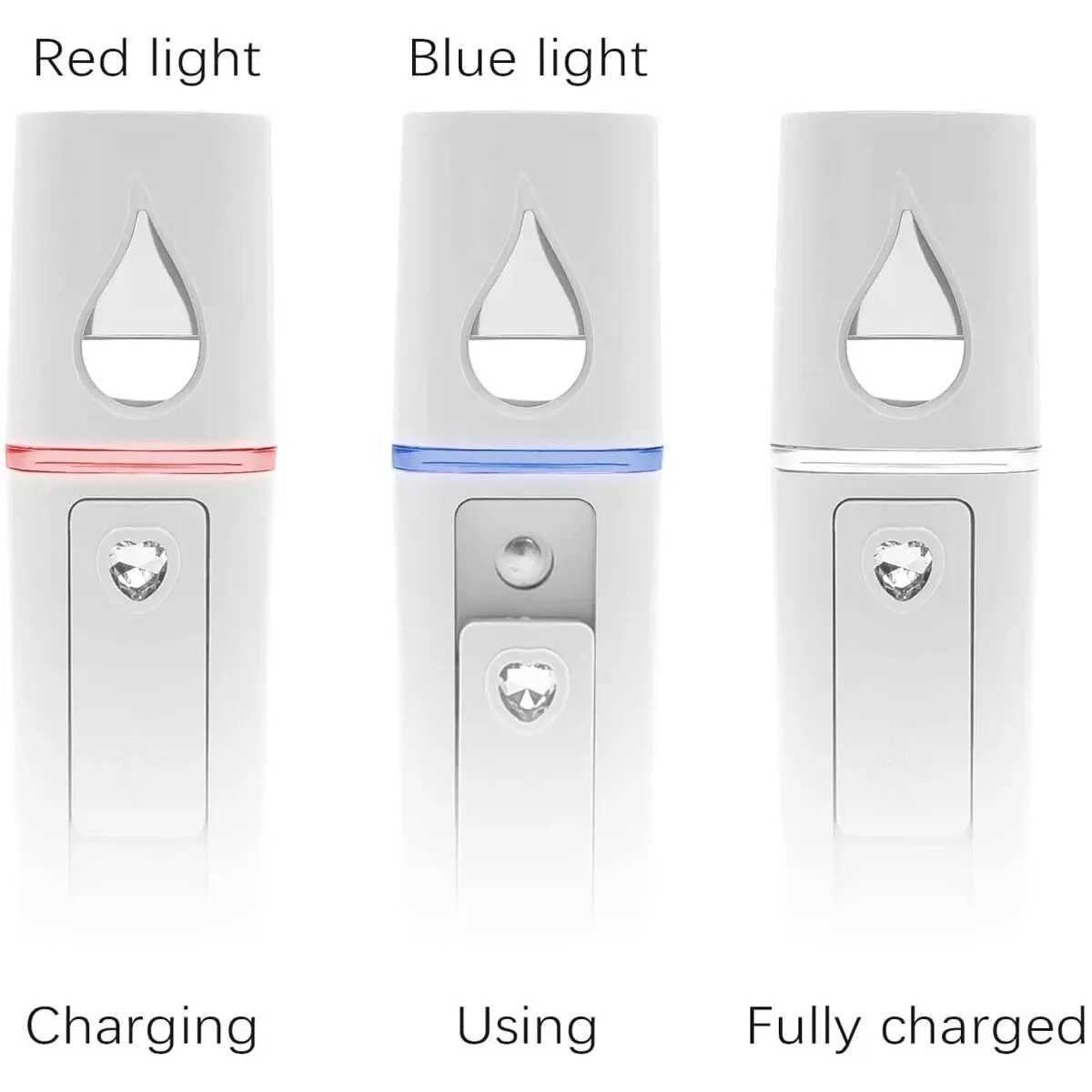 20ml Face Steamer Air Humidifier Mini Nano Facial Sprayer NebulizerPortable Hydrating Anti-aging Wrinkle Women Beauty Skin CareXJ250607