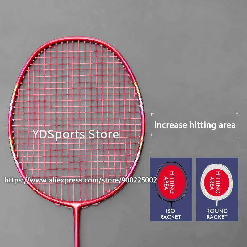 High Quality 8U 62-65G Super Light Badminton Rackets Professional Full T700 Carbon Fiber Training Racquet Sports G5 13kg Adult