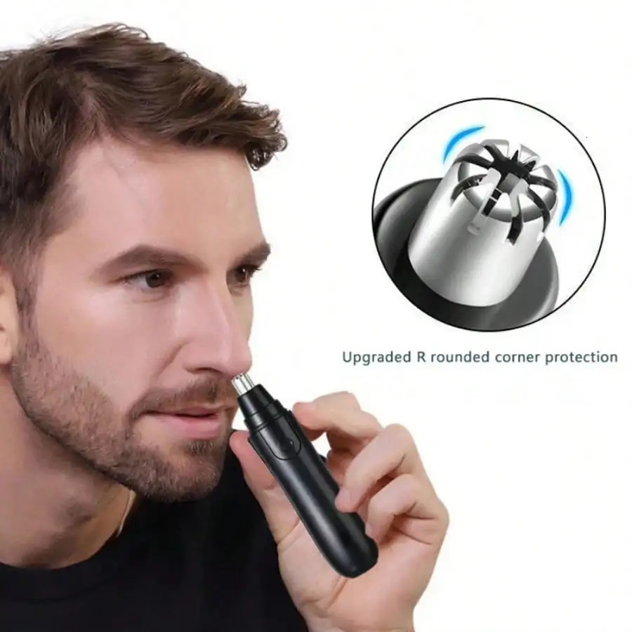 Electric Nose Hair Trimmer Unisex Implement Shaver Clipper Neck Hair Cutter Mens Shaving Tool Portable Clean Trimer 250604