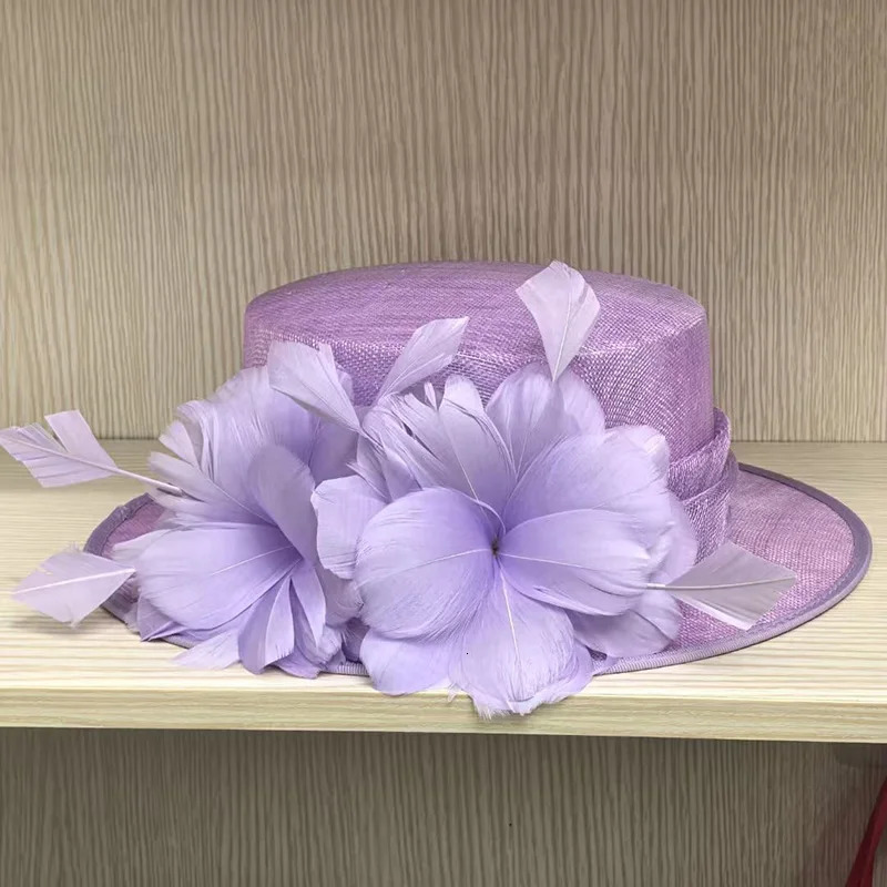 Spring Summer Fashion Linen Material Fisherman Bucket Hat For Women Bow Decoration Flat Top Fedora Hat Elegant Quality Sun Hat 250605